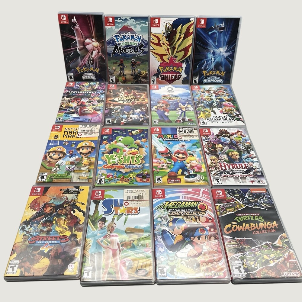 Nintendo Switch Games Empty Cases Lot Of 16 Empty Cases No Games